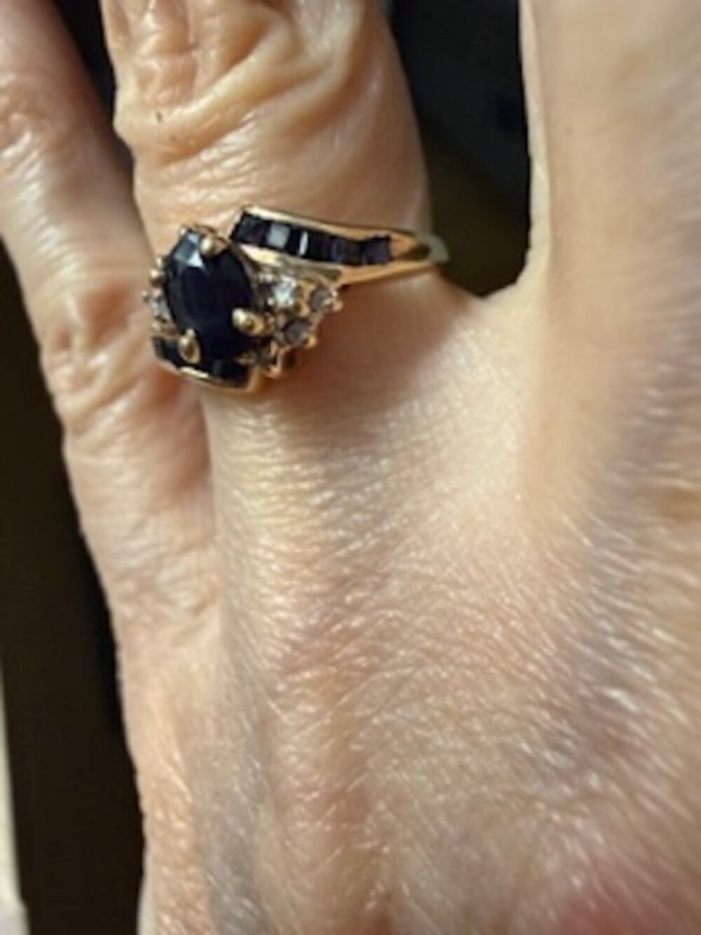 Sapphire and Diamond Ring